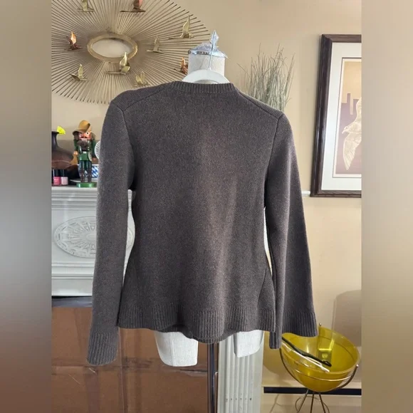Quince Mongolian Cashmere Structured Cardigan in brown size S - Picture 15 of 16